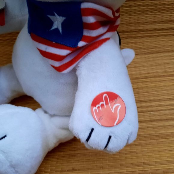 Peanuts- Snoopy- I Love America Animated Plush, DanDee- NEW w/Tags - Picture 5 of 12